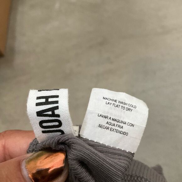 Joah Brown One Shoulder Crop Top - Picture 4 of 7